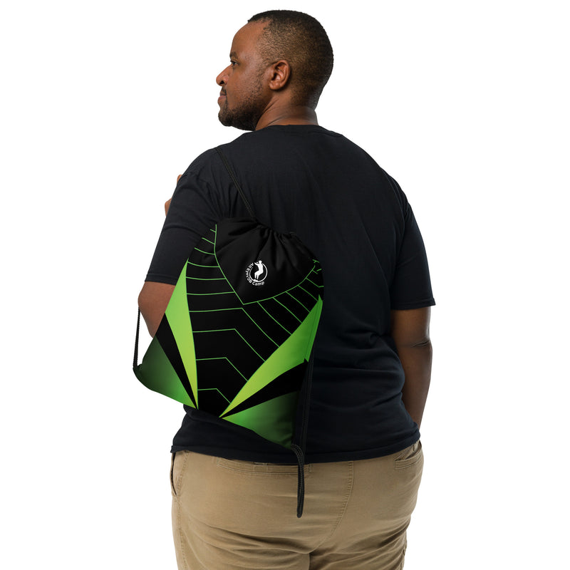 ALL EYES DB CAMP Drawstring bag YELLOW GREEN