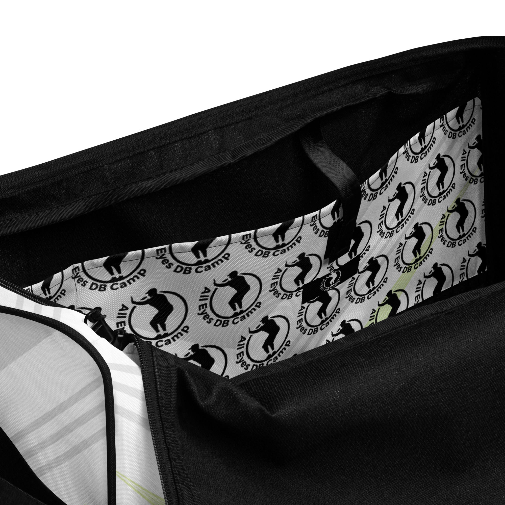 All Eyes 'Get to Work' Duffle Bag (White)