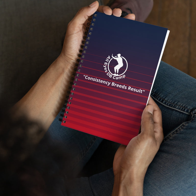 All Eyes DB CAMP Spiral notebook Blue Red